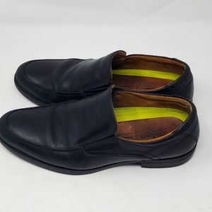 Florsheim Black Leather Slip-on Size 10 Men's Dress Shoes Loafers
